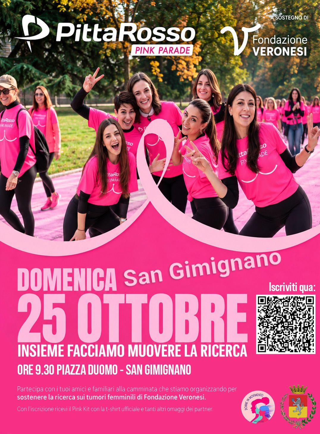 SAN GIMIGNANO DEBUTTA NELLA PINK PARADE: ISCRIZIONI FINO AL 4 OTTOBRE